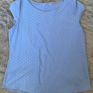 Blue short sleeve top